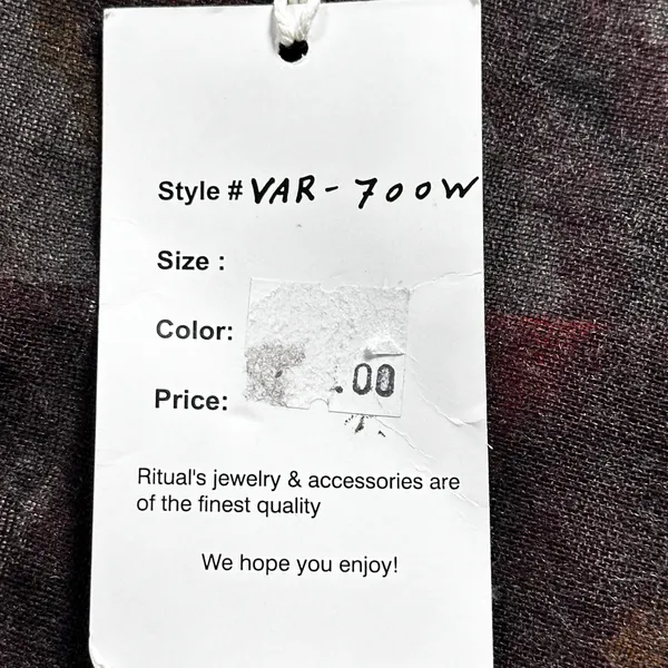 Ritual 100% Wool Multicolor Striped Oversized Scarf Wrap Shawl Boho NWT Multiple - Image 8