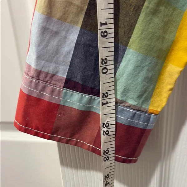 Lucky Brand Multicolor Plaid Button Down western Shirt - Image 9
