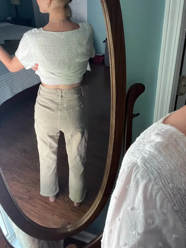 Abercrombie & Fitch Straight-Leg Pants in Light Beige - Image 2
