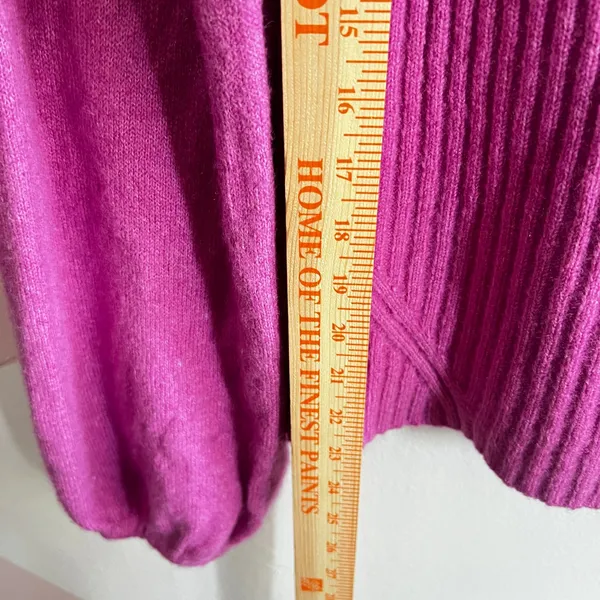 Halogen‎ Wool Sweater Puff Sleeve Coquette Soft Girl Pink Medium - Image 5
