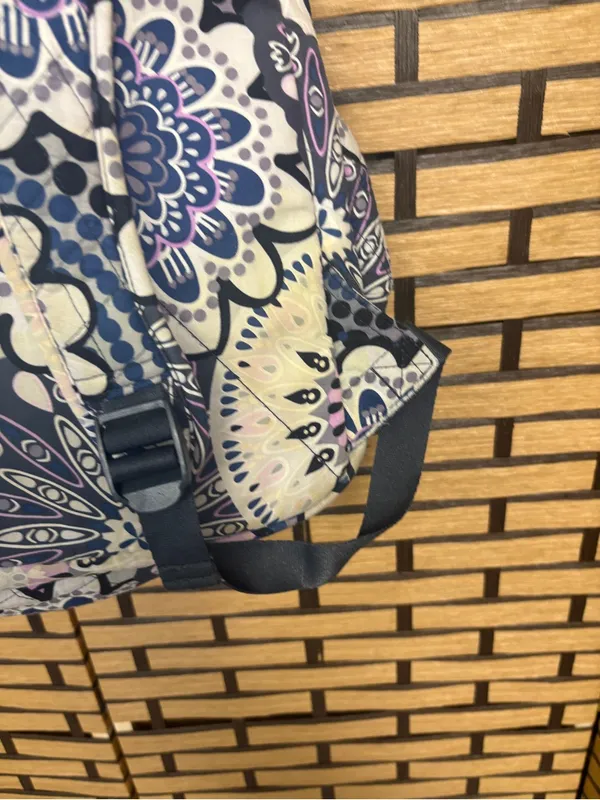 Vera Bradley purple and navy floral backpack - Image 7