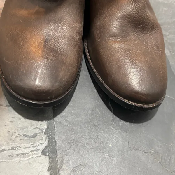 Frye Anna D Ring Brown Leather Knee High Boots - size 9.5M - Image 7