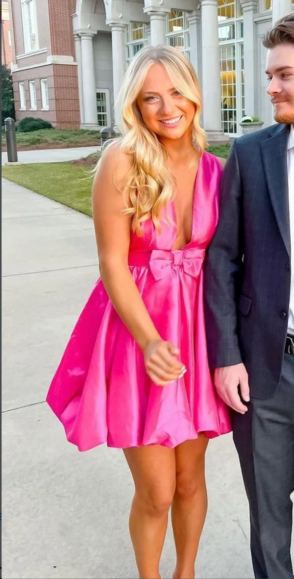 Pink Bow Bubble Dress - Image 2