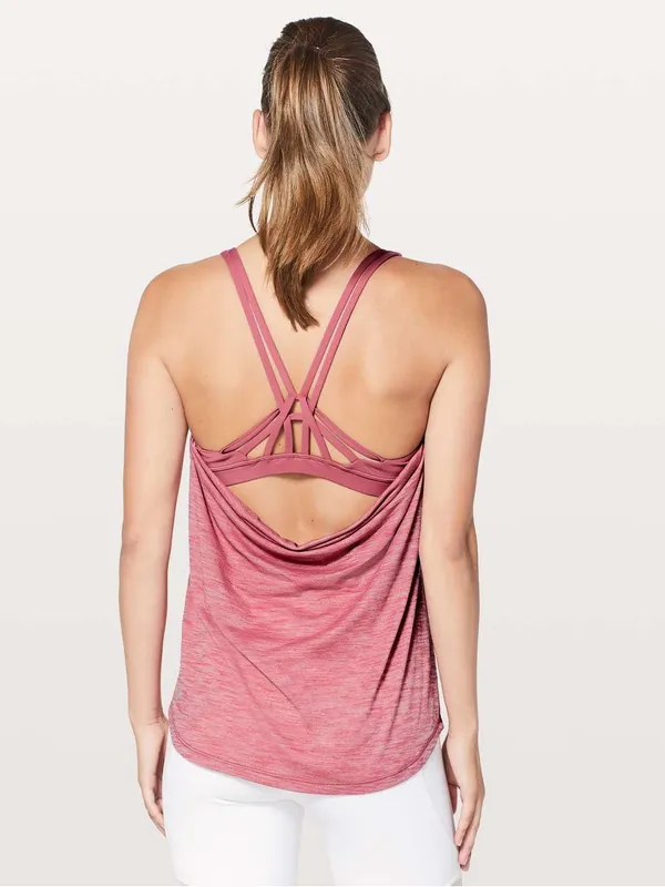 Lululemon Moment to Movement 2-in-1 Tank Cherry Tint Size 4 - Image 2