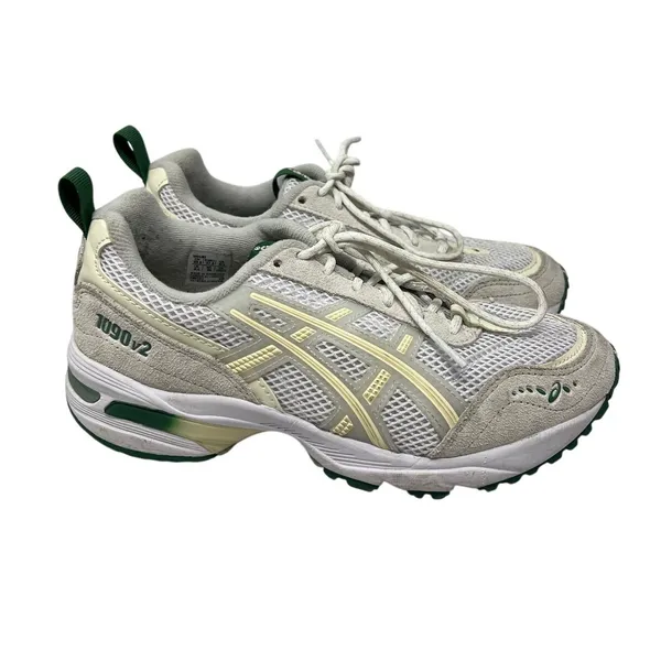Asics Gel 1090 v2 White Green Running Shoes 6.5 - Image 2