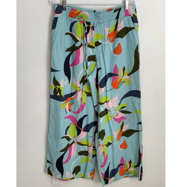 A New Day‎ Linen Blend Wide leg Ankle pants size large - Image 2
