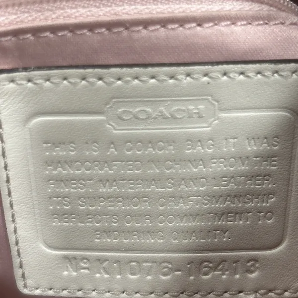 Coach Colette Signature Hobo Bag Leather Cream Shoulder Strap Casual Work Travel - Image 11