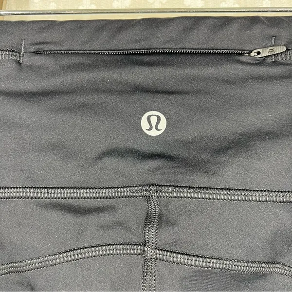 Lululemon Black Always Airy High Rise Crop‎ Leggings - Image 4