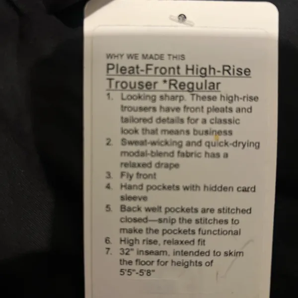 Pleat-Front High-Rise Trouser Regular - Image 4