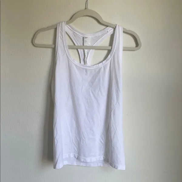 Fabletics White Racerback Tank - Image 2