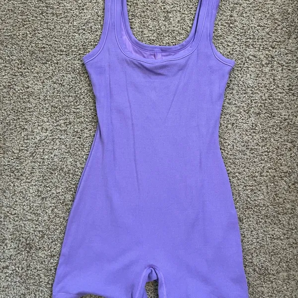Skims cotton ribbed romper - Image 6