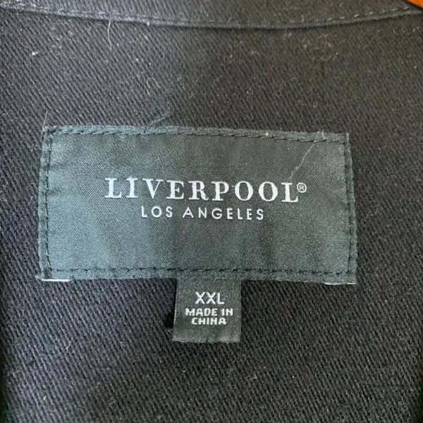 Liverpool‎ Los Angeles Black Stretch Denim Style Jacket XXL Womens Minimalist - Image 2