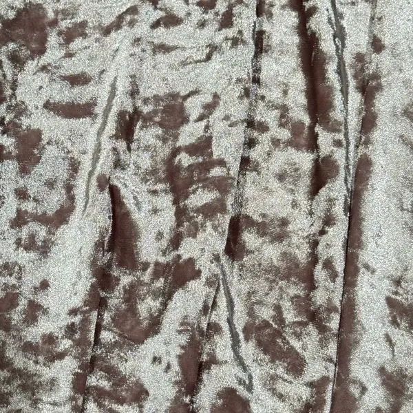 Topshop Dusty Pink Crushed Velvet Skater Skirt Women’s 6 - Image 3