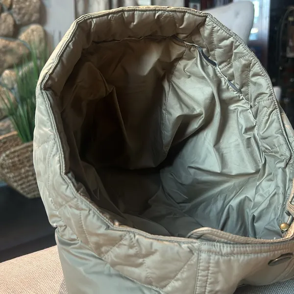 Burberry Tan Quilted Detachable Hood for Jacket Replacement - Image 4