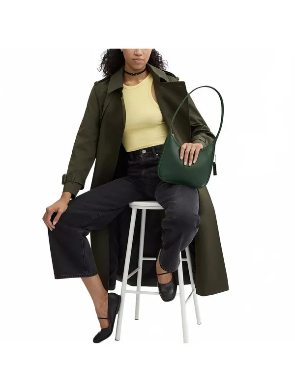 Coach Originals Curve Zip Bag Brass / Hunter Green - Image 8