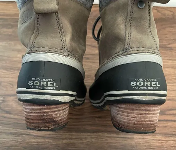 Sorel Slimpack ll Lace Boot Sz 7.5 Leather Winter Duck Boot Lace Up - Image 16
