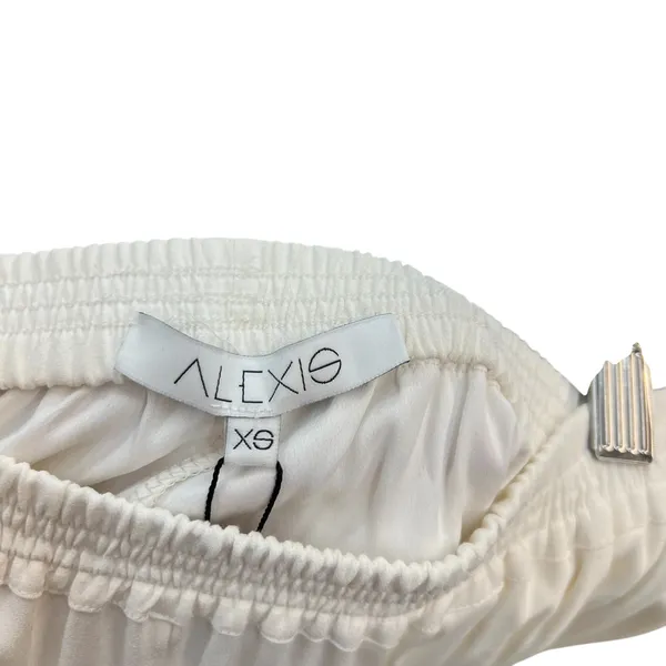 Alexis Blaze Track Pants Pull-On Viscose Stretch Ivory‎ White Size XS - Image 8