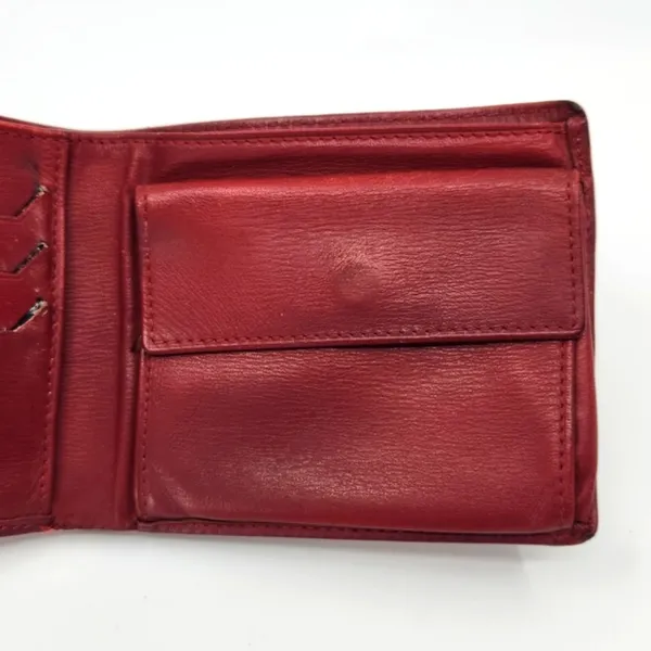 Dior Burgundy Wallet with Gold “CD” Accent. VERY good condition. - Image 3