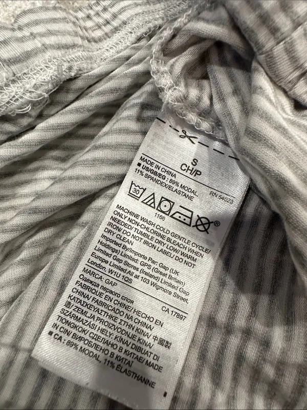 Gap Gray Striped PJ/lounge pants - Image 4