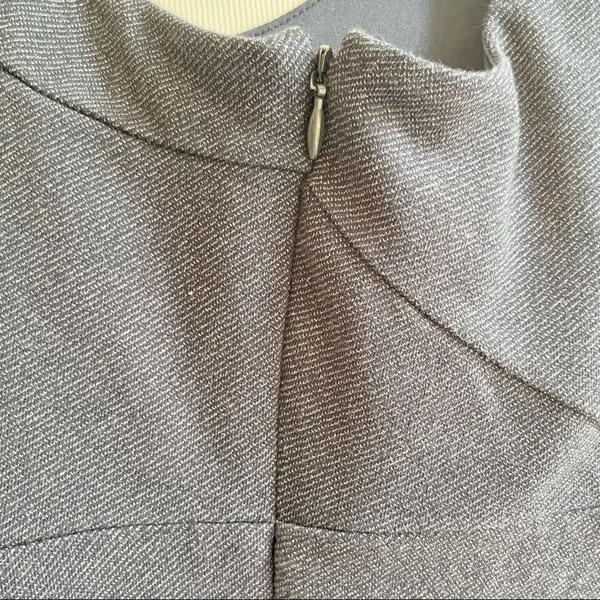 Banana Republic factory charcoal fitted knit midi dress 14 NWT - Image 6