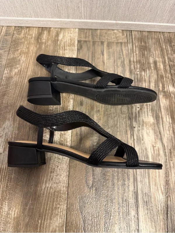 easy street Black Braided Slingback Sandal Size 8.5 - Image 13
