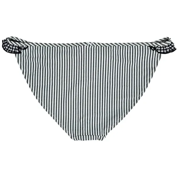 Aerie Seersucker Ruffle Bikini Bottom Striped with Gingham Ruffles Size‎ M NWT - Image 2