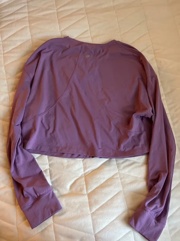 Lululemon Cropped Long Sleeve Shirt - Image 2