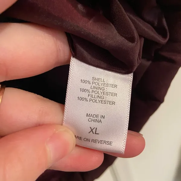 New York‎ & Company women’s deep purple light padding puffer zip vest pockets XL - Image 6