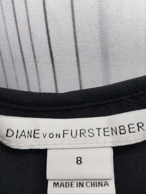 Diane Von Furstenberg Black Spaghetti-Strap Minimalist Lightweight Cami - Image 3