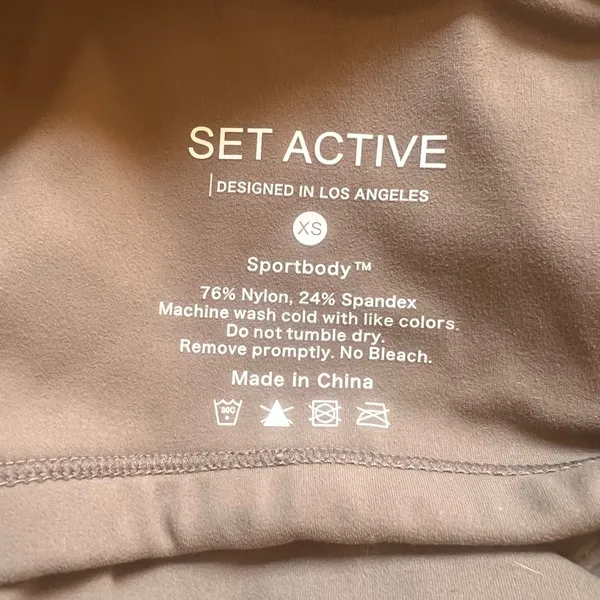 Set Active Tan Sportbody Body Bra Racerback Tank - Image 4