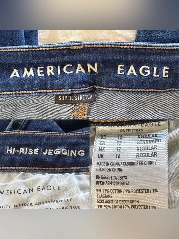 American Eagle Hi-Rise Jegging Size 12 - Image 6