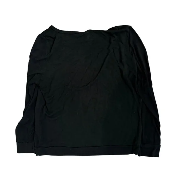 Victoria's Secret Long Sleeve Pajama Shirt in Black, Size L - Image 3