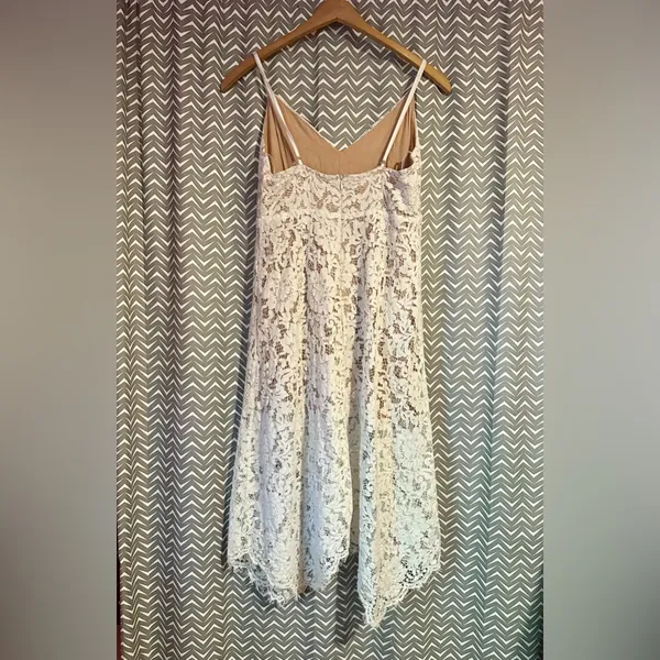 Lulus | One Wish White Lace Midi Dress, Size M - Image 8
