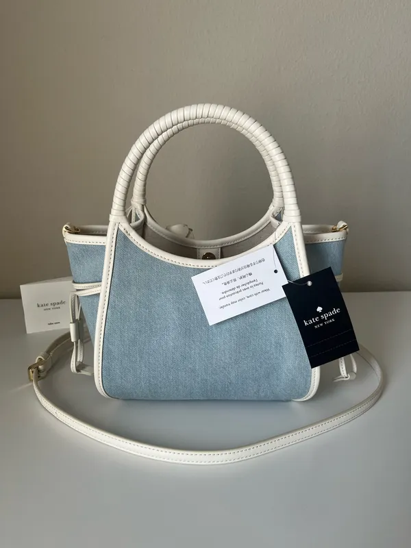 Kate Spade Stash Denim Floral Small Carryall Bag - Image 2
