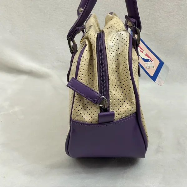 Los Angeles LA Lakers NBA Basketball Perfect Bowler Hand Bag Women’s Purse Read - Image 6