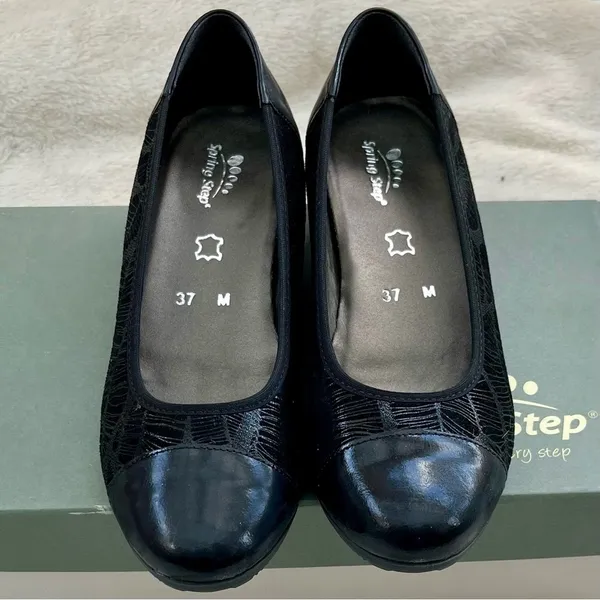 Spring Step Norma Leather Heel Shoes Size 6-7 - Image 4
