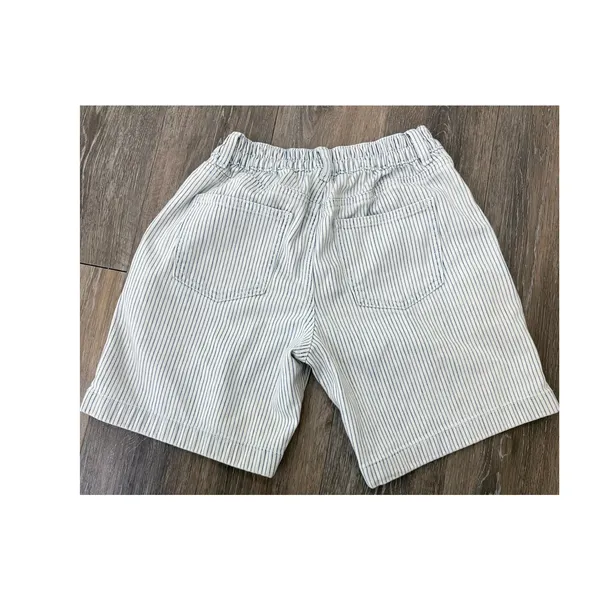 Aerie Striped Shorts XXS Elastic Waist Blue White Casual Summer - Image 3