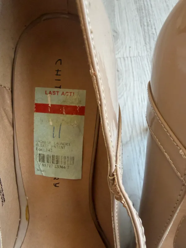 Chinese Laundry Nude Patent Mary Jane Pumps Classic Heels - Image 5