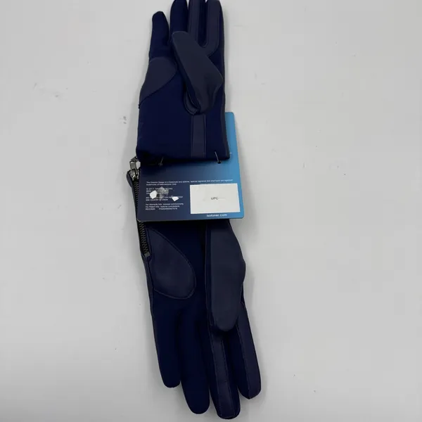 Women'S New Blue Isotoner Smart Dri Plus Smart Touch S/M Gloves Zip Sides - Image 5