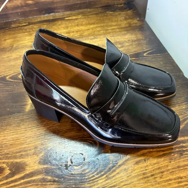 NYDJ Black Heeled‎ Loafers Size 10 - Image 2
