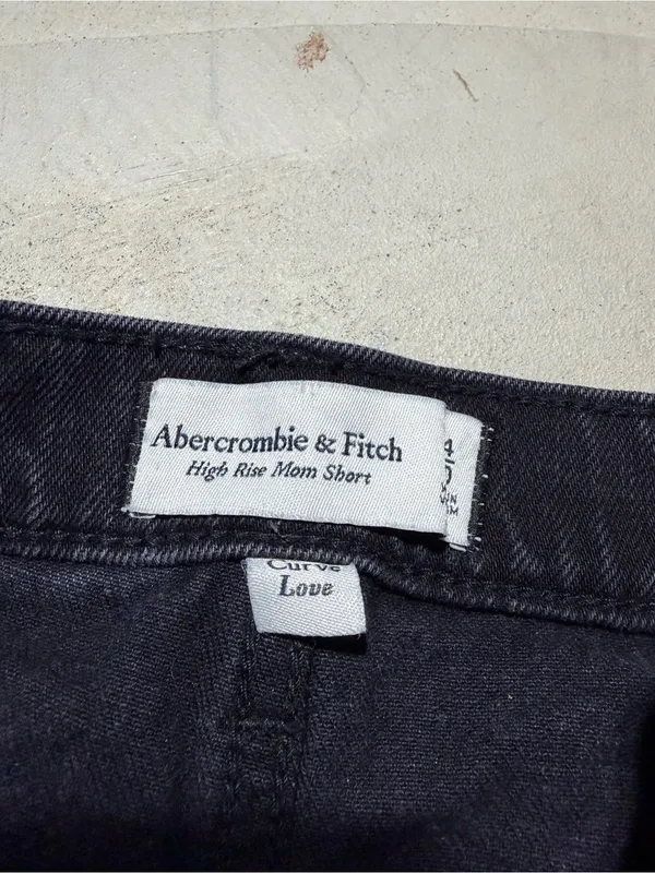 Abercrombie & fitch black High rise mom short curve love 24/00 - Image 4