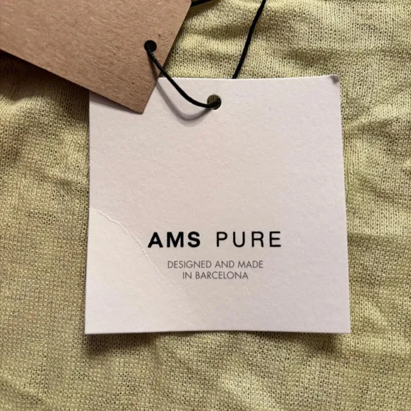 AMS Pure Flowy Open Cardigan Lemon Women's Size‎ L Boho, Peasant NWT - Image 5