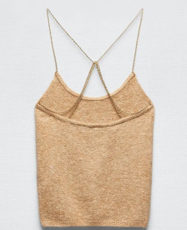 ZARA CHAIN KNIT TOP - Image 3