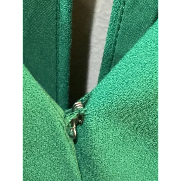 Alexia‎ Admor Isla Draped Dolman Sleeve Fit & Flare Dress Green Back Zipper - Image 6