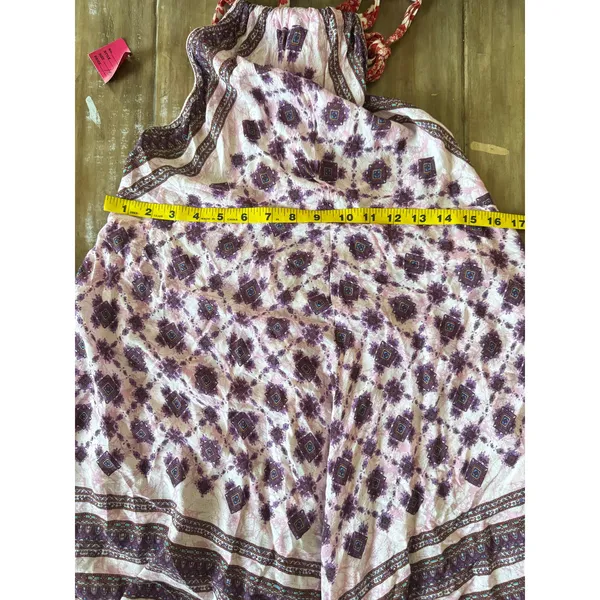 Intimately Free People Dress Small Pink Boho‎ Halter Handkerchief Hem Festival - Image 6