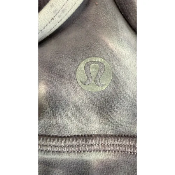 Lululemon Flow Y Bra Nulu Diamond Dye Graphite Grey Bronze Green Size 6 - Image 4