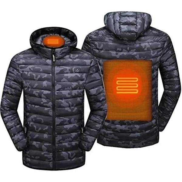 BRAND NEW ~ NWOT ~ Electric USB Navy Blue Heated Puffer Jacket Thermal Coat ~ XL - Image 3