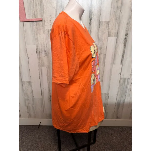Great Smoky Mountains Tennessee Orange Graphic T-Shirt Womens Size Large L Bear - Image 4