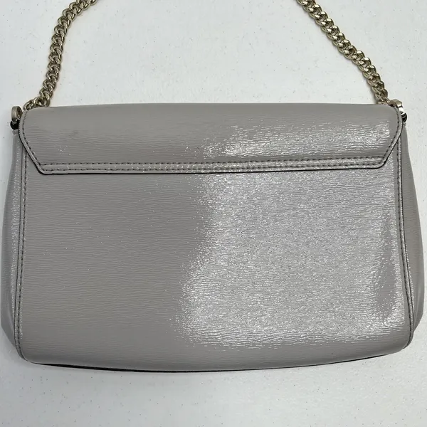 KATE SPADE Laurel Way Greer Crossbody‎ Shoulder Bag Gray Leather Crossbody Strap - Image 8