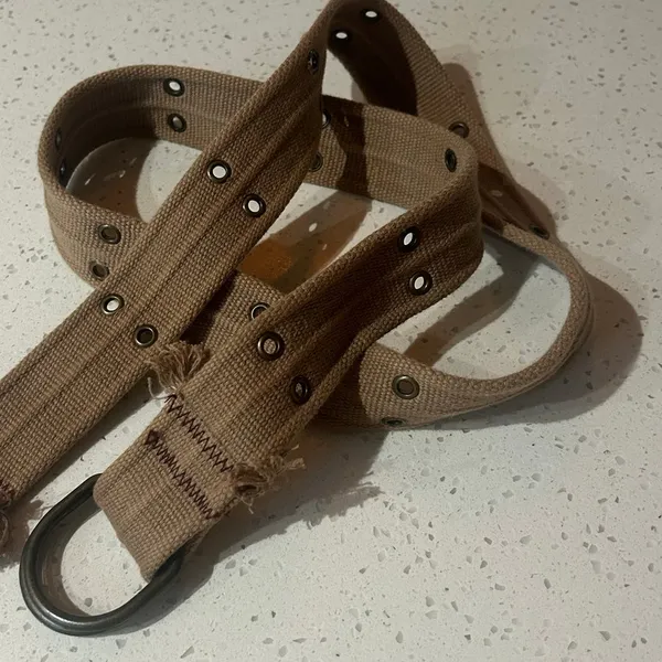 Belt Canvas Rivet Tan - Image 7